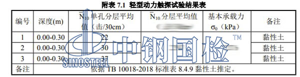 檢測項目結(jié)果