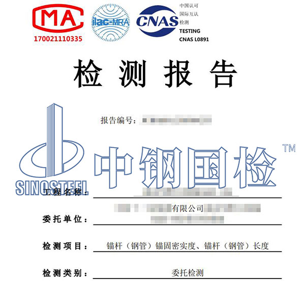 隧道錨桿密實度檢測報告