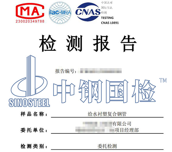 復(fù)合管檢測報告
