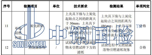 電纜檢測結(jié)果