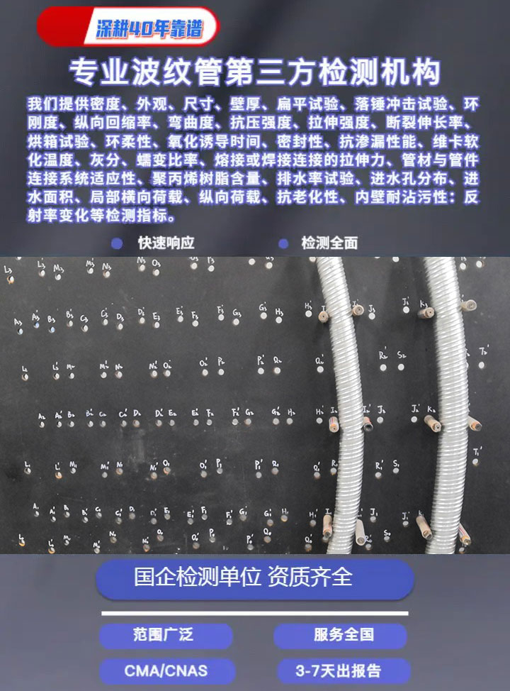 雙壁波紋管檢測(cè)